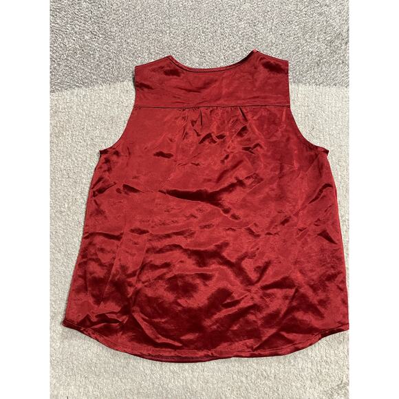 NWT Marc By Marc Jacobs Top Womens Small Sleeveless 100% Triacetate Red MSRP$228 - Picture 6 of 12